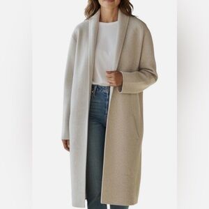 NAP Wool Yak Cardigan Open Front Knit Loungewear Beige